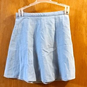 American Apparel Denim A-Line Skirt Mini